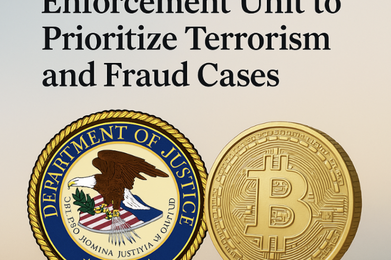 DOJ Disbands Crypto Enforcement Unit to Prioritize Terrorism and Fraud Cases